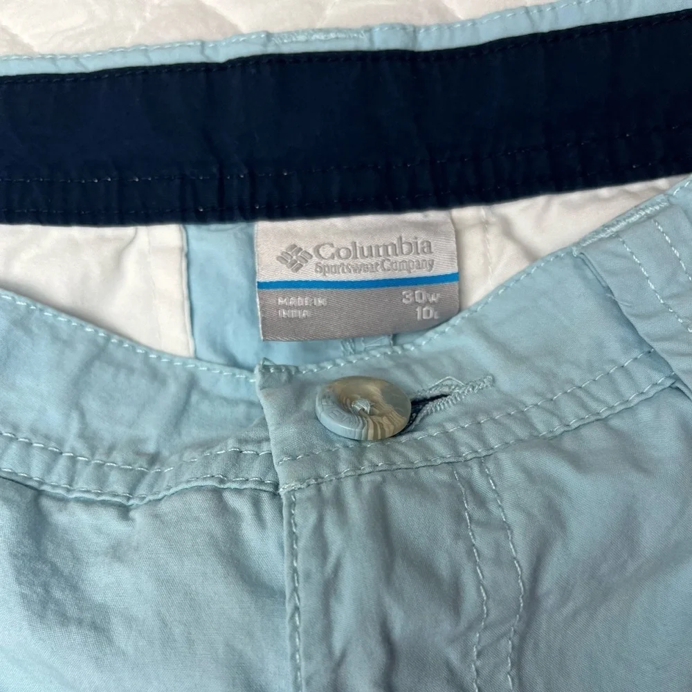 Columbia Men’s Shorts in Baby Blue 30w 10L
